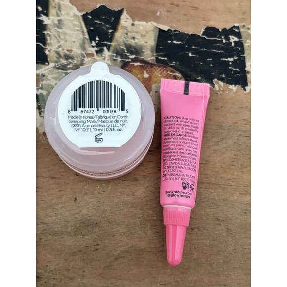 Glow Recipe Guava Vitamin C Eye Gel Cream 3ml-Watermelon Sleep Mask-Travel -New - Picture 2 of 3